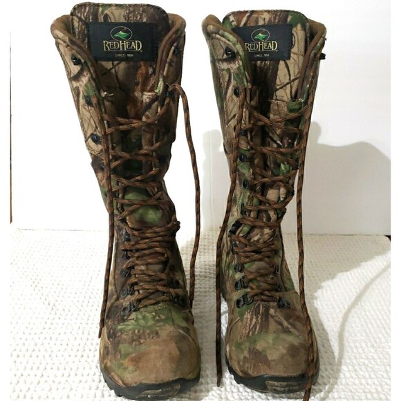 RedHead Woman’s Camo Insulated Water Proof Hard Toe Lace Up Snake Boots Size 6.5 - Picture 3 of 12